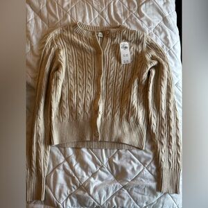Hollister Co. Cable Knit Beige Sweater
